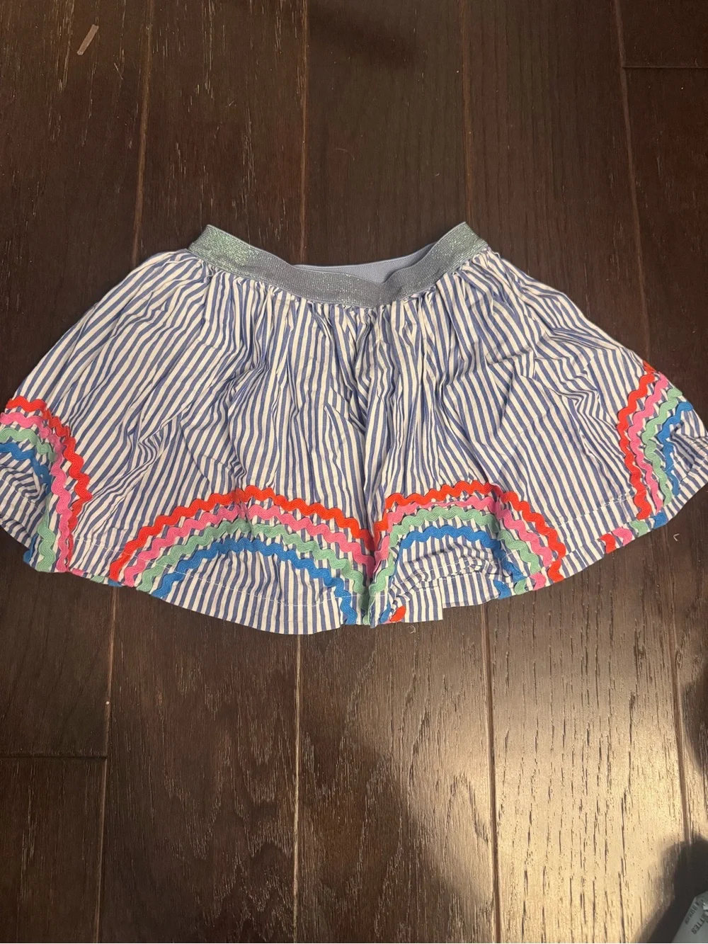 Crewcuts Skirt with Rainbow Trim